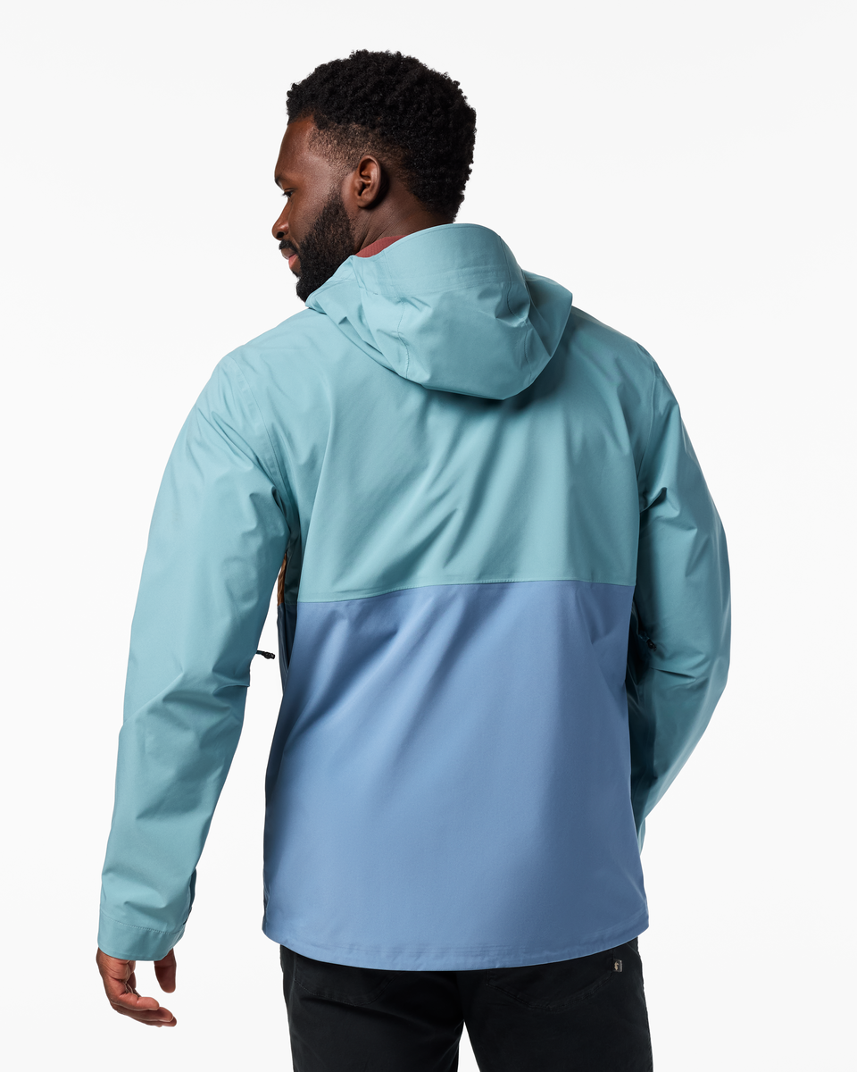 Impermeo 3L Hooded Shell Jacket - Men's - Everglade/Steel Blue - US 0384