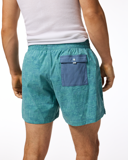 Brinco 5" Short - Print - Men's - Splash Azure - US 4719